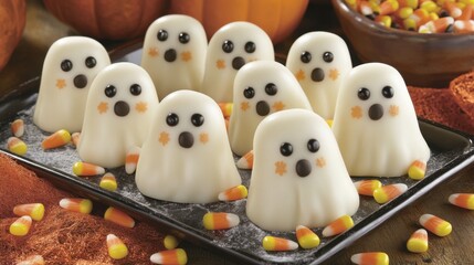 Adorable Ghost-Shaped Treats for Halloween Festivities