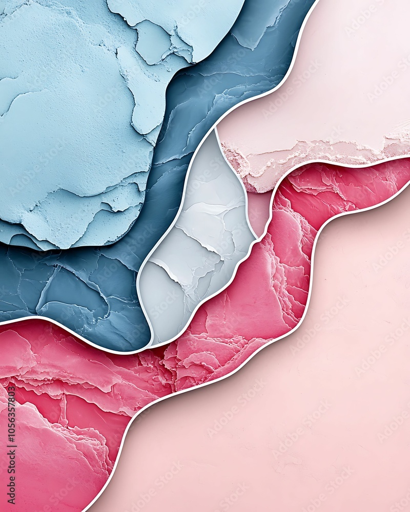 Aufkleber exploring the artistic flow of soft textures and color gradients in abstract design a visual journey