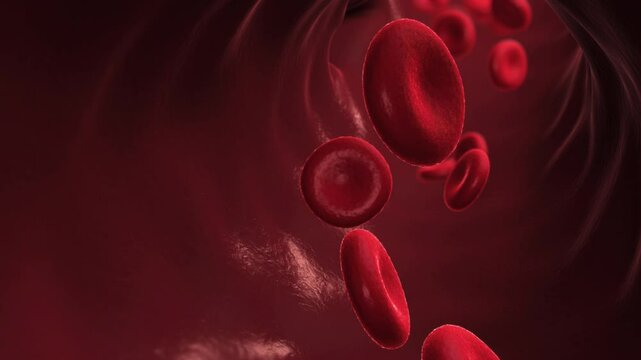 Red Blood Cells in Vessel