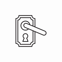 door handle icon sign vector