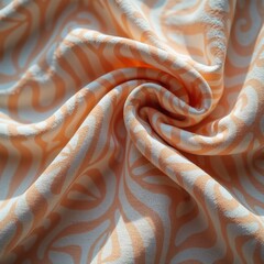 Smooth Linen Fabric Waving in Soft Pastel Colors – Serene and Elegant Background