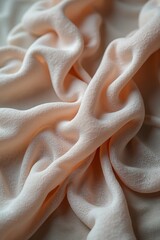 Smooth Linen Fabric Waving in Soft Pastel Colors – Serene and Elegant Background