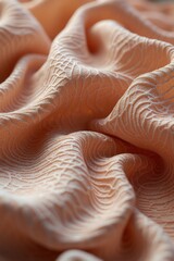 Smooth Linen Fabric Waving in Soft Pastel Colors – Serene and Elegant Background