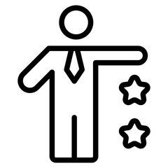 favorite or popular person icon. Vector illustration. 