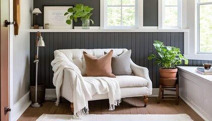 Cozy reading nook with a comfortable armchair surrounded by an inviting collection of books