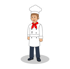 Cartoon Chef Man Vector