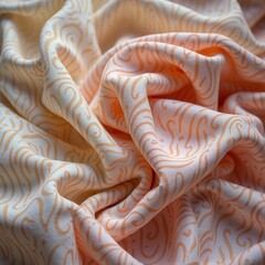 Smooth Linen Fabric Waving in Soft Pastel Colors – Serene and Elegant Background