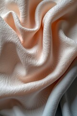 Smooth Linen Fabric Waving in Soft Pastel Colors – Serene and Elegant Background