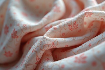 Smooth Linen Fabric Waving in Soft Pastel Colors – Serene and Elegant Background