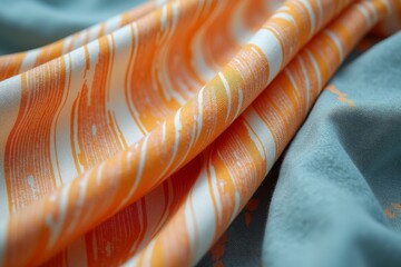 Smooth Linen Fabric Waving in Soft Pastel Colors – Serene and Elegant Background