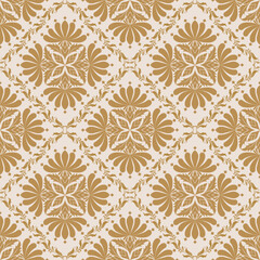 Vector damask seamless pattern element Classical luxury damask seamless texture for wallpapers
