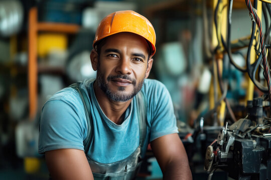 Male Mechanic in Workshop, Ideal for Industry, Labor, and Skilled Work Concepts