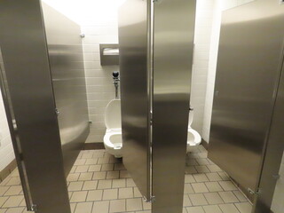 toilet in public restroom