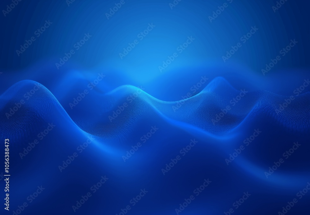 Poster blue gradient background with sparkling texture retro vintage flat illustration