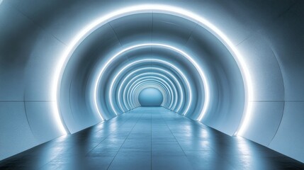 Obraz premium light tunnel in the tunnel