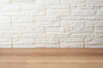 背景素材_白いレンガの壁