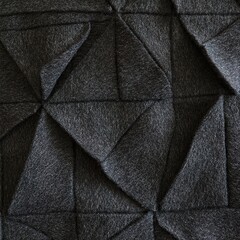 Obraz premium Geometric Felt Abstract Art: Textured Triangles