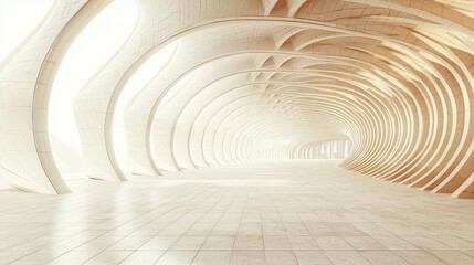 Naklejka premium white corridor