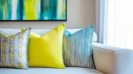 Contemporary Home Staging with Vibrant Colors and Design
