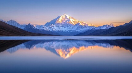 Naklejka premium sunrise over the mountains