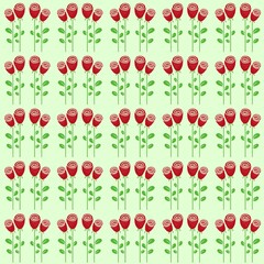 seamless pattern with poppies