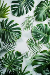 Botanical arrangement structured in a clean layout pattern