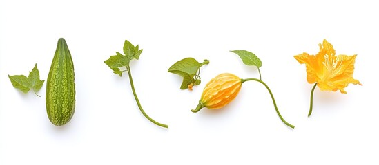 Growth Stages of a Bitter Gourd Plant