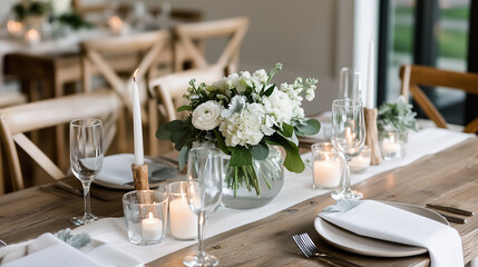Charming Rustic Wedding Reception Table