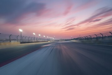 Fototapeta premium sunset over the highway