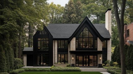 Modern Suburban House with Clean Lines and Inviting Atmosphere