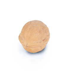 Walnut Organic Healthy Nut on White Background. File With Clipping Path.