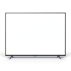 Naklejka premium LED TV box, with white screen cut out isolated on white a background