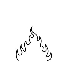 Simple Flame Outline 