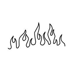 Simple Flame Outline 