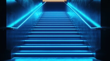 Obraz premium Neon Stairs