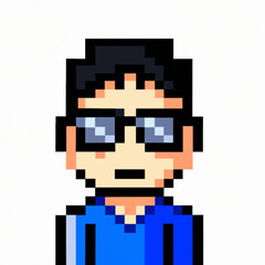 Fototapeta premium Nerd Pixel Gamer