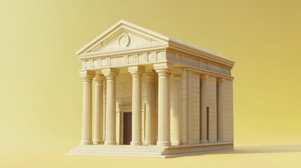 Fototapeta premium Creative Architectural Structure on Soft Light Background