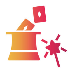 playing cards Gradient icon