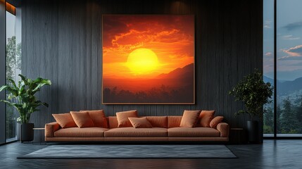 4K close-up mockup of a blank horizontal 20 cm x 30 cm poster on a sleek wooden wall with true-to-life lighting.