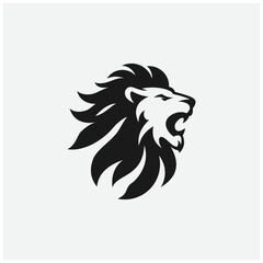LION HEAD ICON LOGO SIMPLE MINIMAL