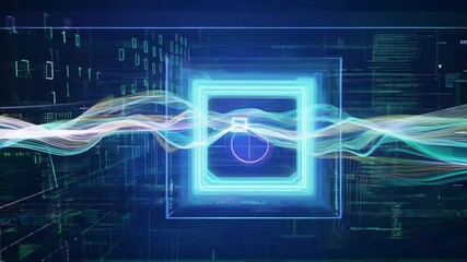 animation cybernetic technology seamless immerse adventure overlay looping dreamscape digital background virtual yourself video 4k science fiction high holographic abstract neon light futuristic city - Powered by Adobe