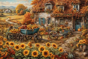autumn in the village