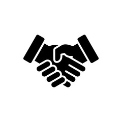 Obraz premium Hand shaking denoting contract icon in trendy style, Suitable for Infographics, Web Pages, Mobile Apps, and design