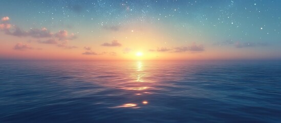 Fototapeta premium Sunrise over the Ocean