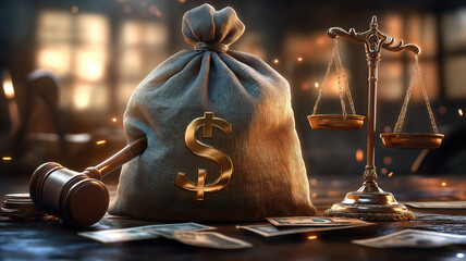 Understanding the Impact of Lobbying and Corruption on Justice with Scales of Money