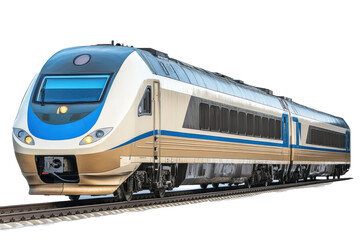 Obraz premium Luxury super train isolated on transparent background