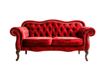 PNG Image of Red Sofa