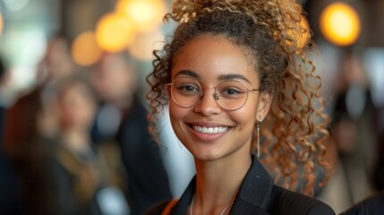 Obraz premium Professional Networking Event with Diverse Businesspeople