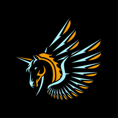 ILLUSTRATION 183 ABSTRACT VECTOR ART OF UNICORN