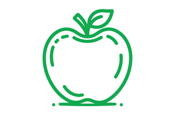 Apple icon. The fruit is a symbol of nature and health.